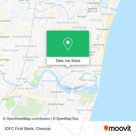 Idfc First Bank map