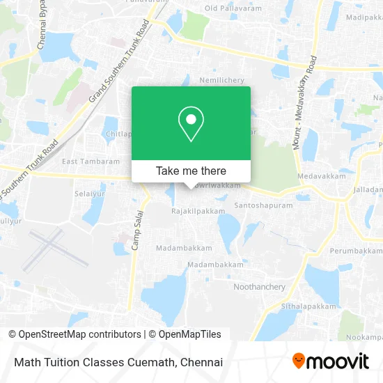 Math Tuition Classes Cuemath map
