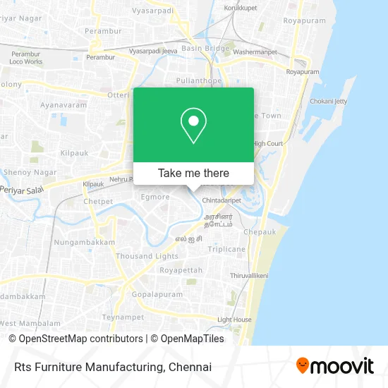 Rts Furniture Manufacturing map