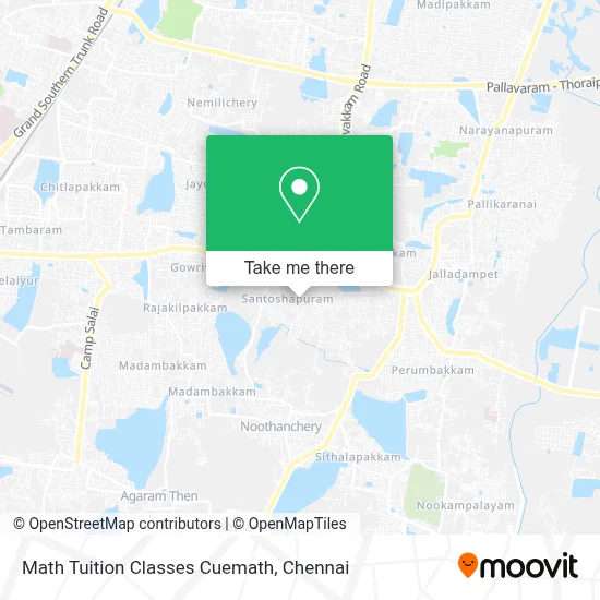 Math Tuition Classes Cuemath map