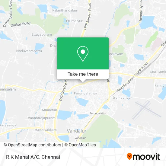R.K Mahal A/C map