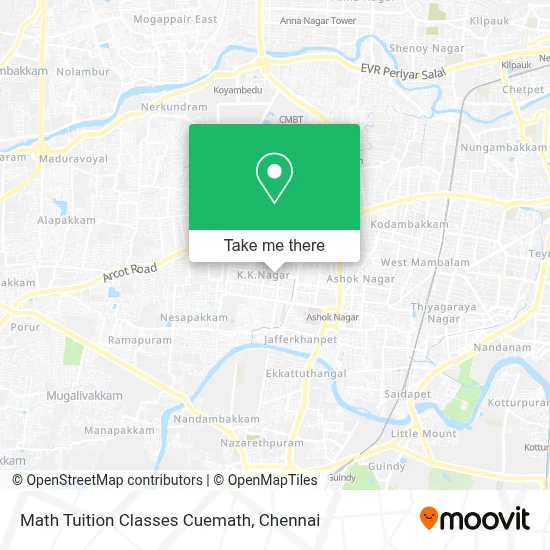 Math Tuition Classes Cuemath map