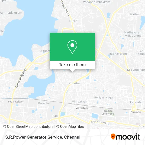 S.R.Power Generator Service map