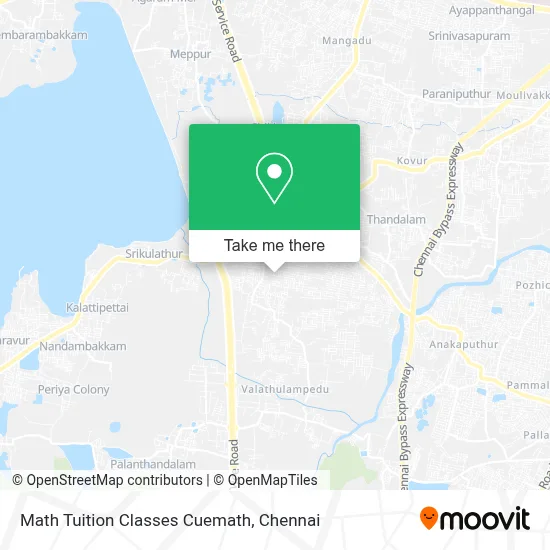Math Tuition Classes Cuemath map