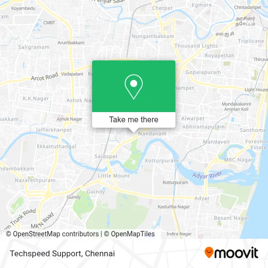 Techspeed Support map