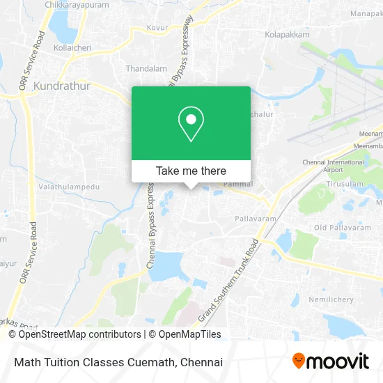 Math Tuition Classes Cuemath map