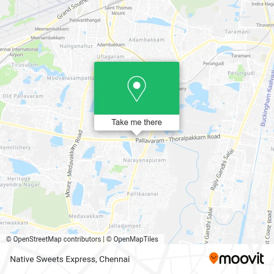 Native Sweets Express map