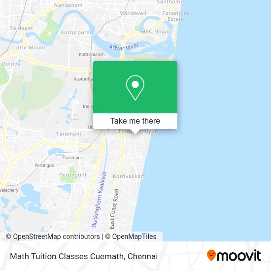 Math Tuition Classes Cuemath map