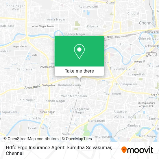 Hdfc Ergo Insurance Agent: Sumitha Selvakumar map