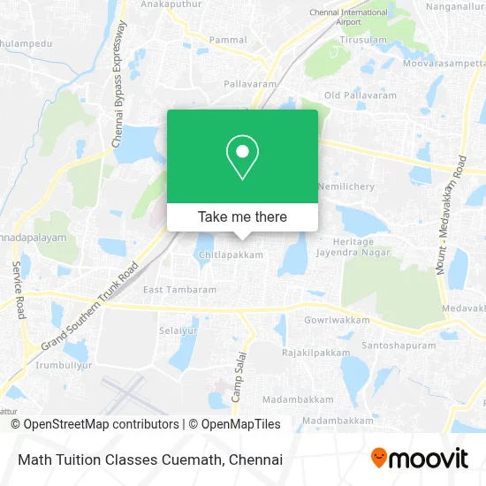 Math Tuition Classes Cuemath map