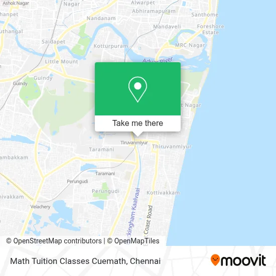 Math Tuition Classes Cuemath map