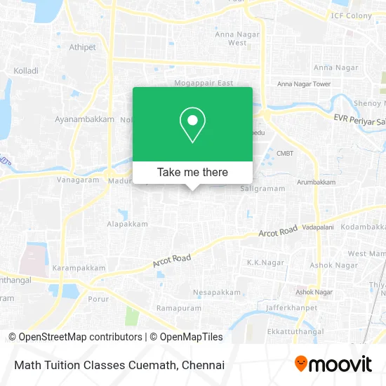 Math Tuition Classes Cuemath map