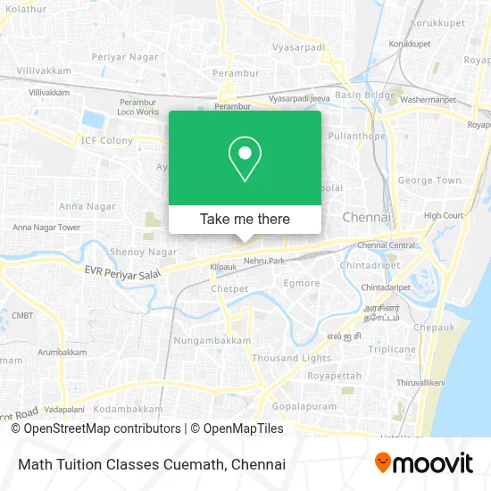 Math Tuition Classes Cuemath map