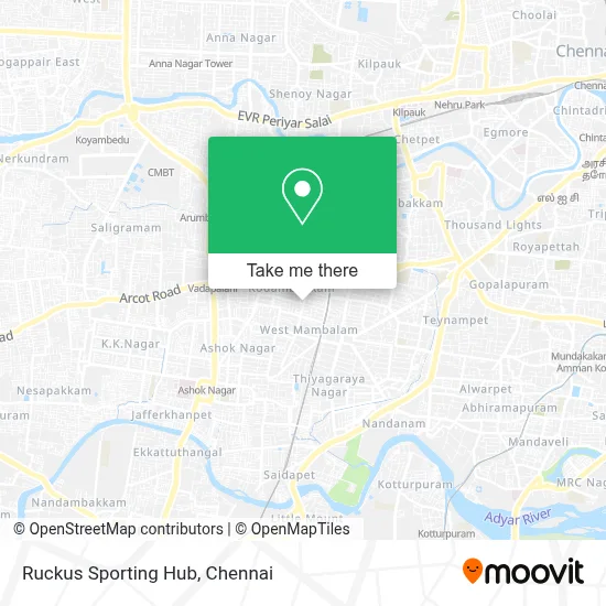 Ruckus Sporting Hub map