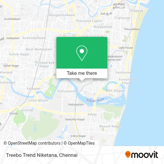 Treebo Trend Niketana map