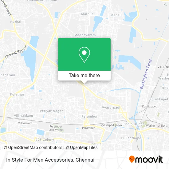 In Style For Men Accessories map