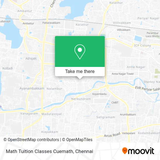 Math Tuition Classes Cuemath map