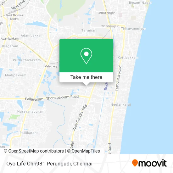 Oyo Life Chn981 Perungudi map