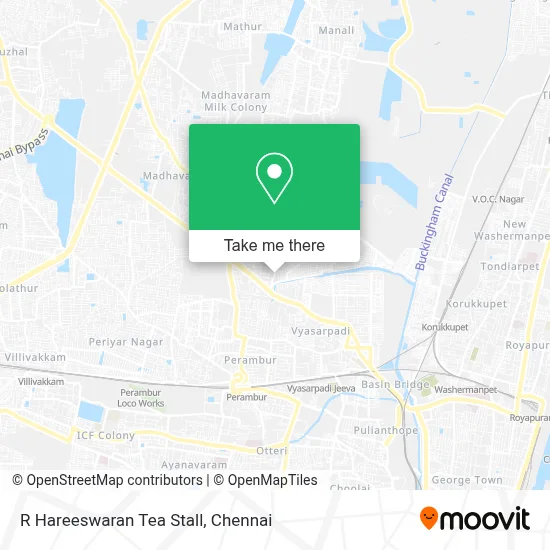 R Hareeswaran Tea Stall map