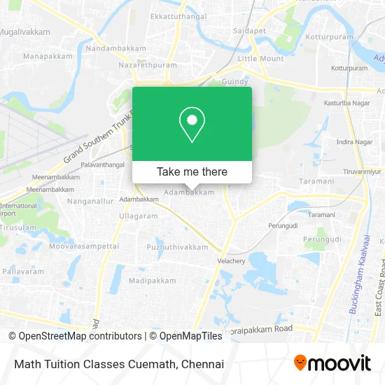 Math Tuition Classes Cuemath map