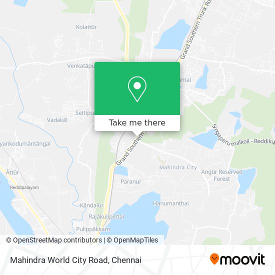 Mahindra World City Road map
