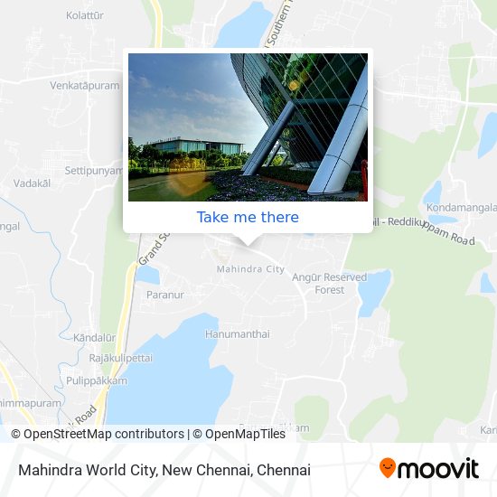 Mahindra World City, New Chennai map