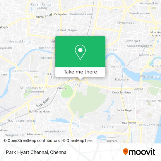 Park Hyatt Chennai map