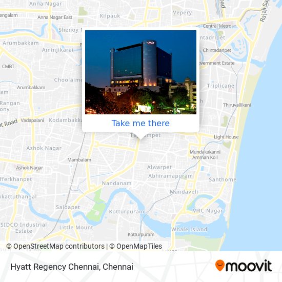 Hyatt Regency Chennai map