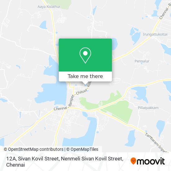 12A, Sivan Kovil Street, Nenmeli Sivan Kovil Street map