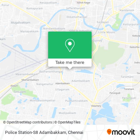 Police Station-S8 Adambakkam map