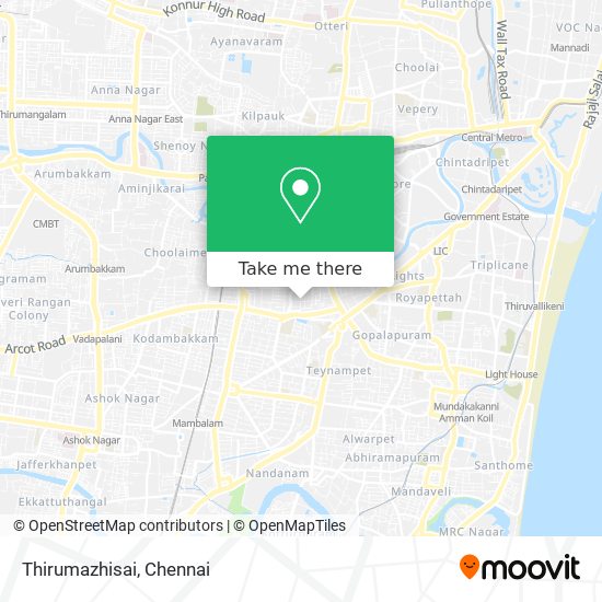 Thirumazhisai map