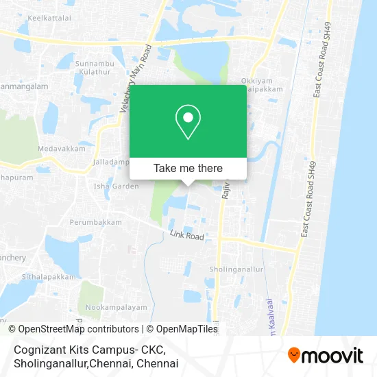 Cognizant Kits Campus- CKC, Sholinganallur,Chennai map