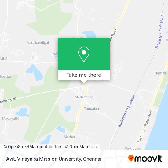 Avit, Vinayaka Mission University map