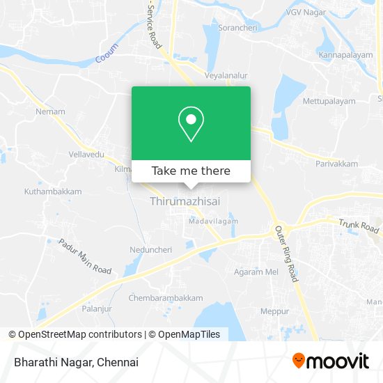 Bharathi Nagar map