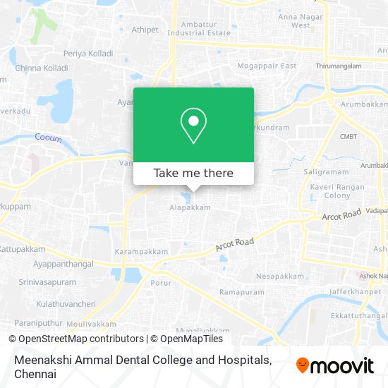 Meenakshi Ammal Dental College and Hospitals map