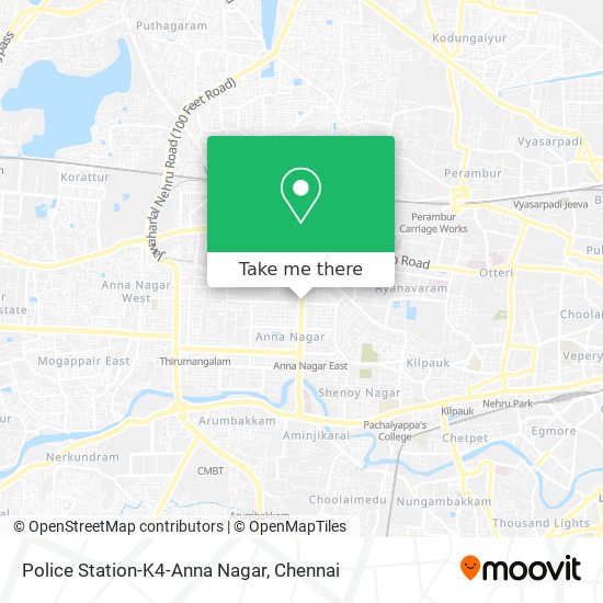 Police Station-K4-Anna Nagar map