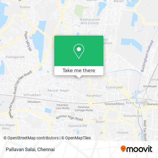 Pallavan Salai map