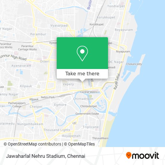 Jawaharlal Nehru Stadium map