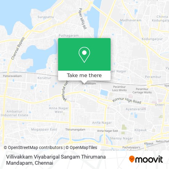 Villivakkam Viyabarigal Sangam Thirumana Mandapam map