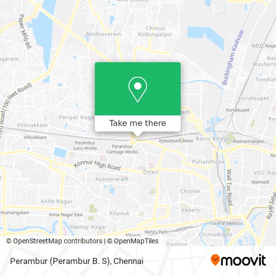 Perambur (Perambur B. S) map