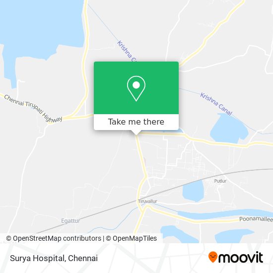 Surya Hospital map