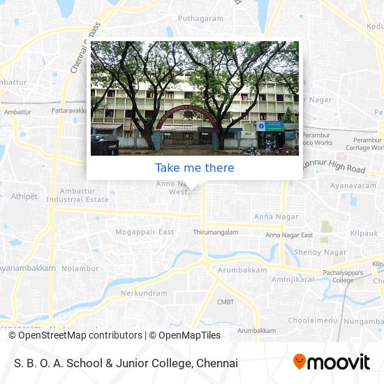 S. B. O. A. School & Junior College map
