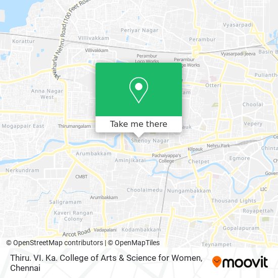 Thiru. VI. Ka. College of Arts & Science for Women map