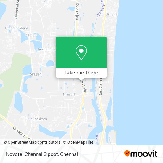Novotel Chennai Sipcot map