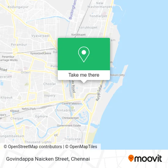 Govindappa Naicken Street map