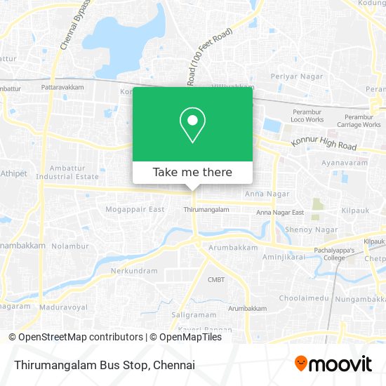 Thirumangalam Bus Stop map