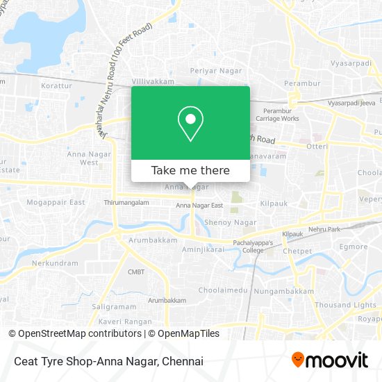 Ceat Tyre Shop-Anna Nagar map