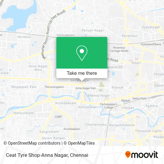 Ceat Tyre Shop-Anna Nagar map