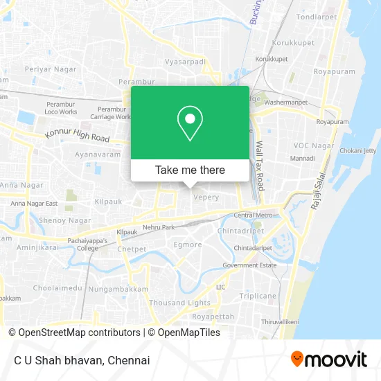 C U Shah bhavan map