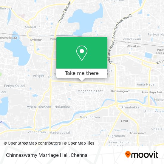 Chinnaswamy Marriage Hall map